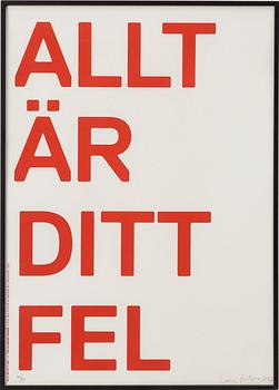 Lars Fuhre, "Allt är ditt fel".