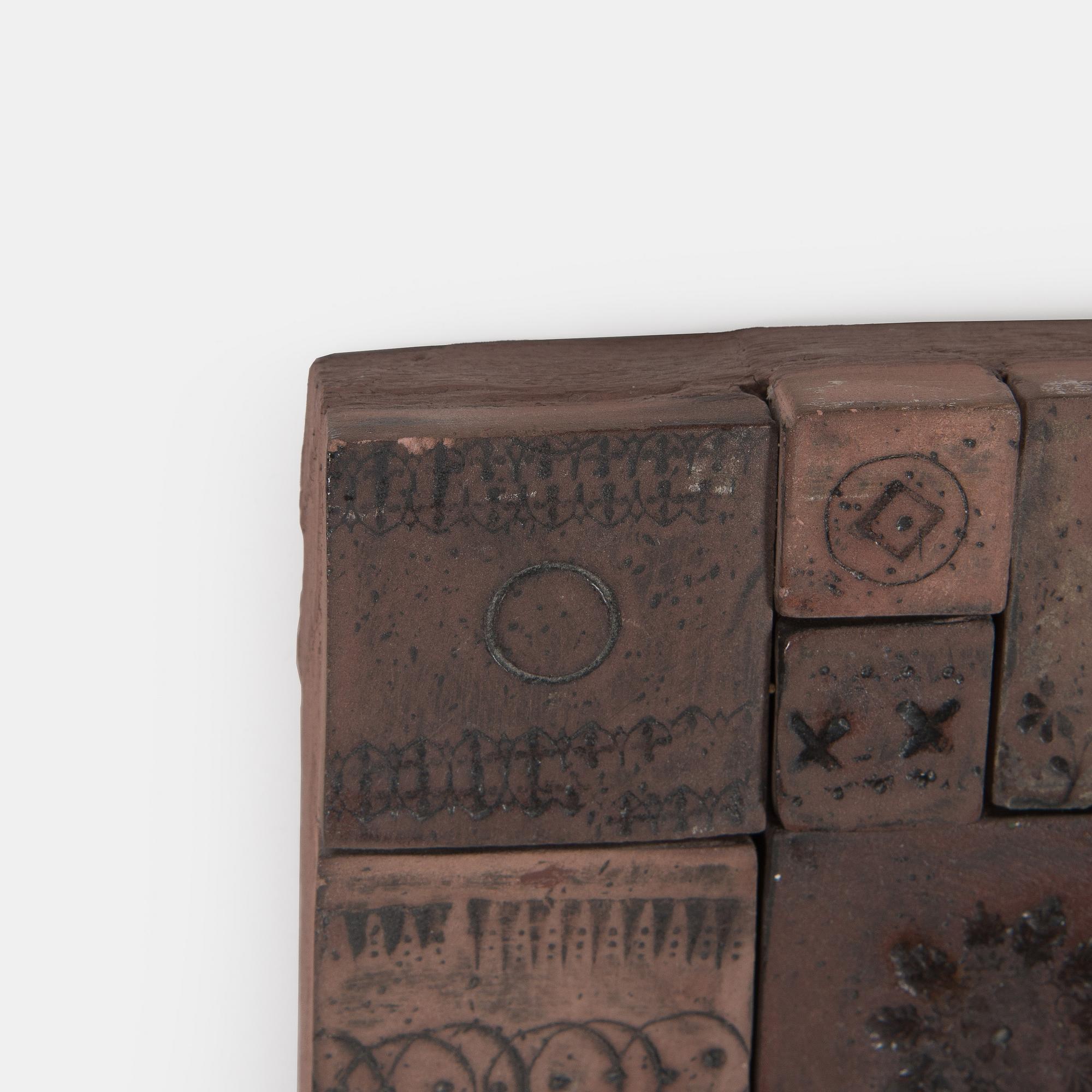 Rut Bryk, relief, signed a tergo.