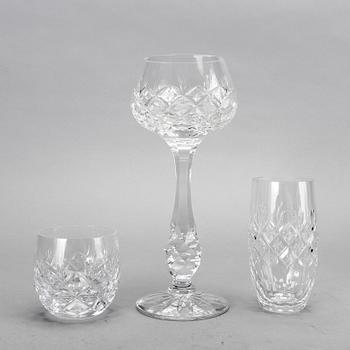 Fritz Kallenberg, glasservis, ca 87 delar, "Pompadour", Boda.