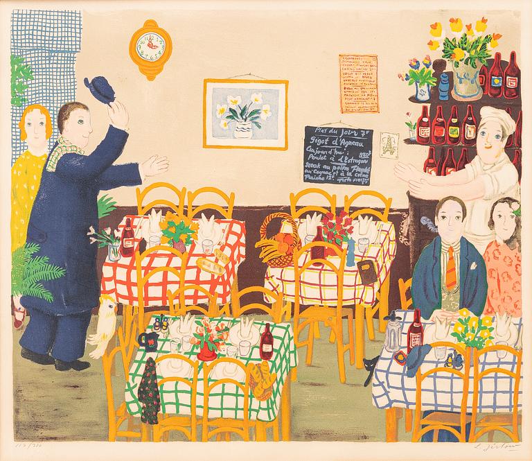 Lennart Jirlow, "Restauranginteriör".