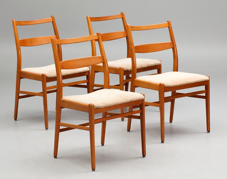 STOLAR, 4 st. "Minett" design Yngve Ekström Troeds för Bra bohag. 1960-tal.