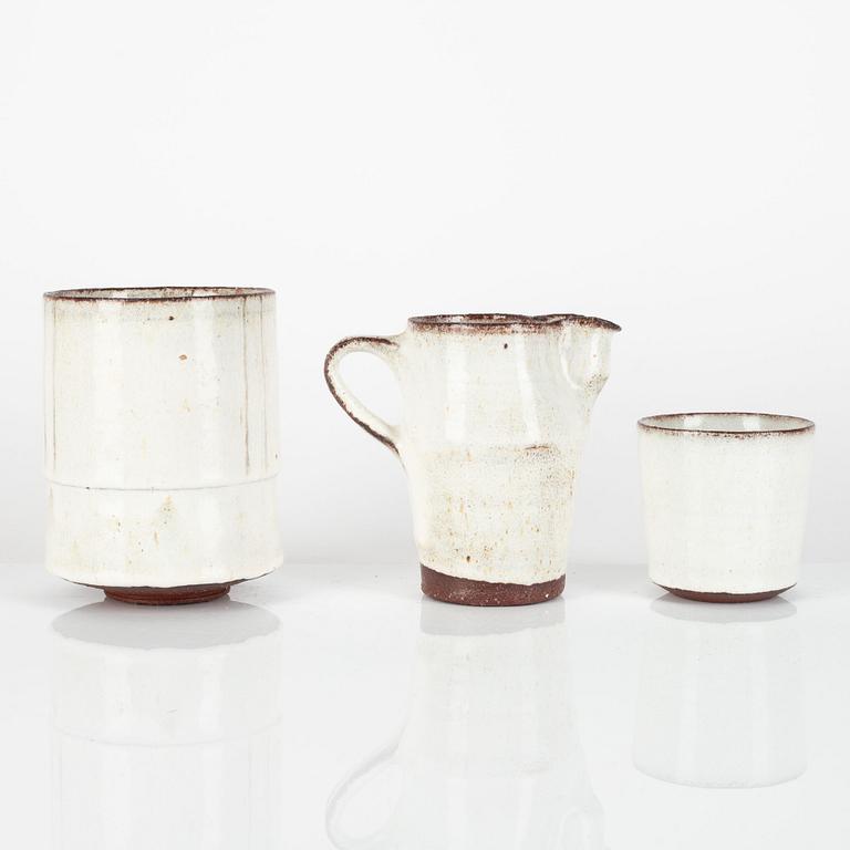 Mette Augustinus Poulsen, three vases, executed in her own studio, Risskov, Denmark.