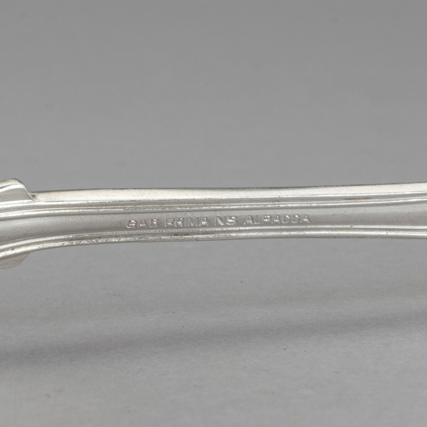 BESTICKUPPSÄTTNING, 72 delar, nysilver, modell "Gammal fransk", bland annat Gense.