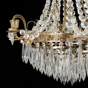 LJUSKRONA, 1900-talets slut. Höjd ca 65cm.