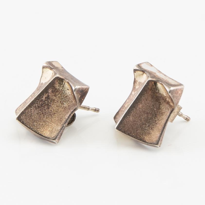 Björn Weckström, Earrings, a pair, "Muletta", sterling silver, Lapponia.