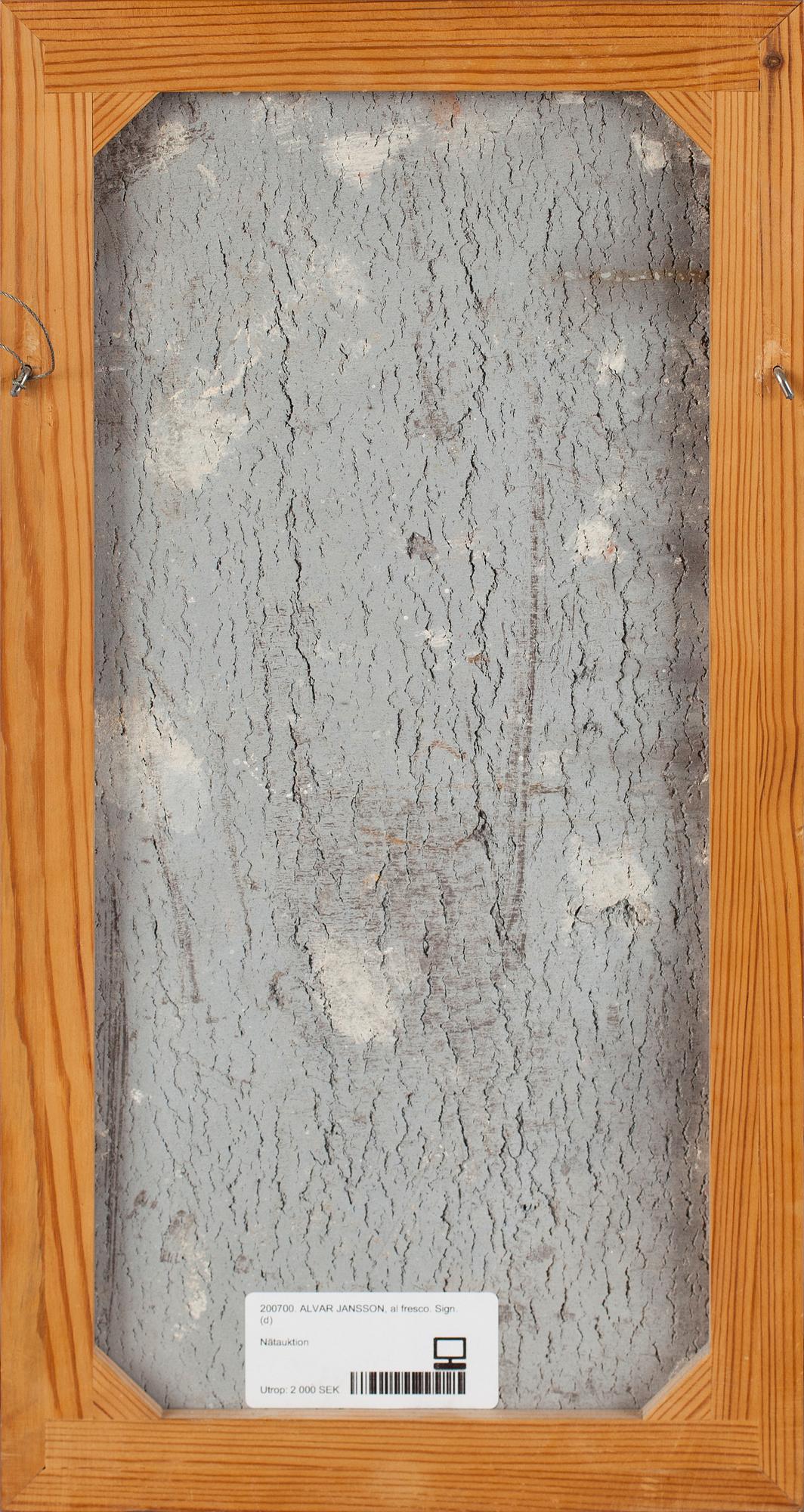 ALVAR JANSSON, al fresco. Sign.