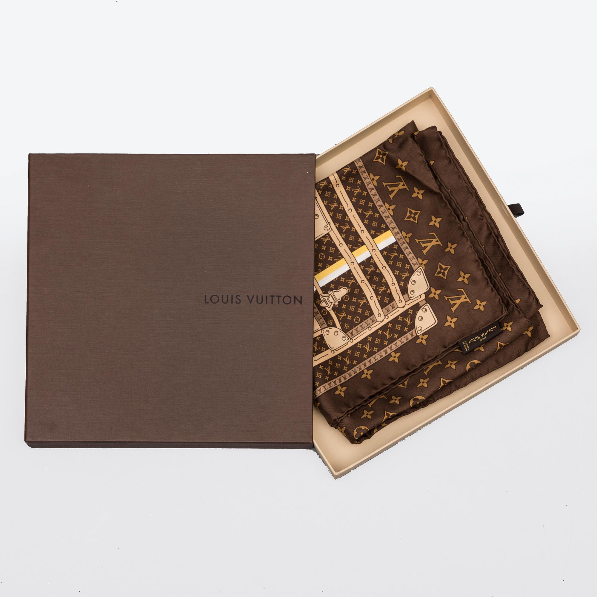 SCARF, "Monogram Trunks", Louis Vuitton.