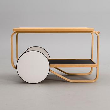 ALVAR AALTO, TEA TROLLEY 901, Artek, late 20th century.