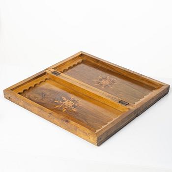 Backgammon/checkers board, Iran, circa 1900.