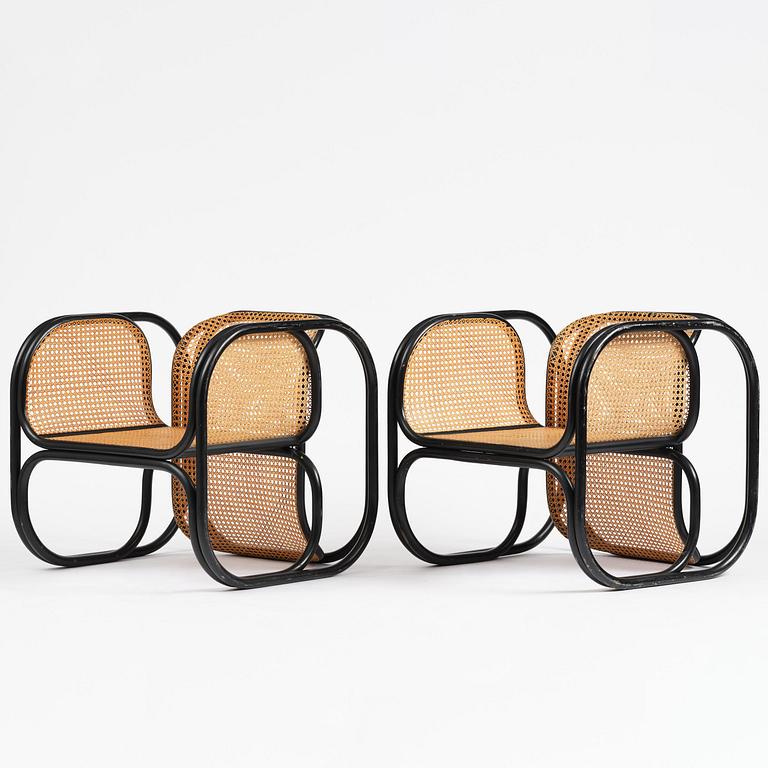 Jan Bocan, fåtöljer, ett par, Thonet, utförda för Tjeckoslovakiska ambassaden, Stockholm, 1972.