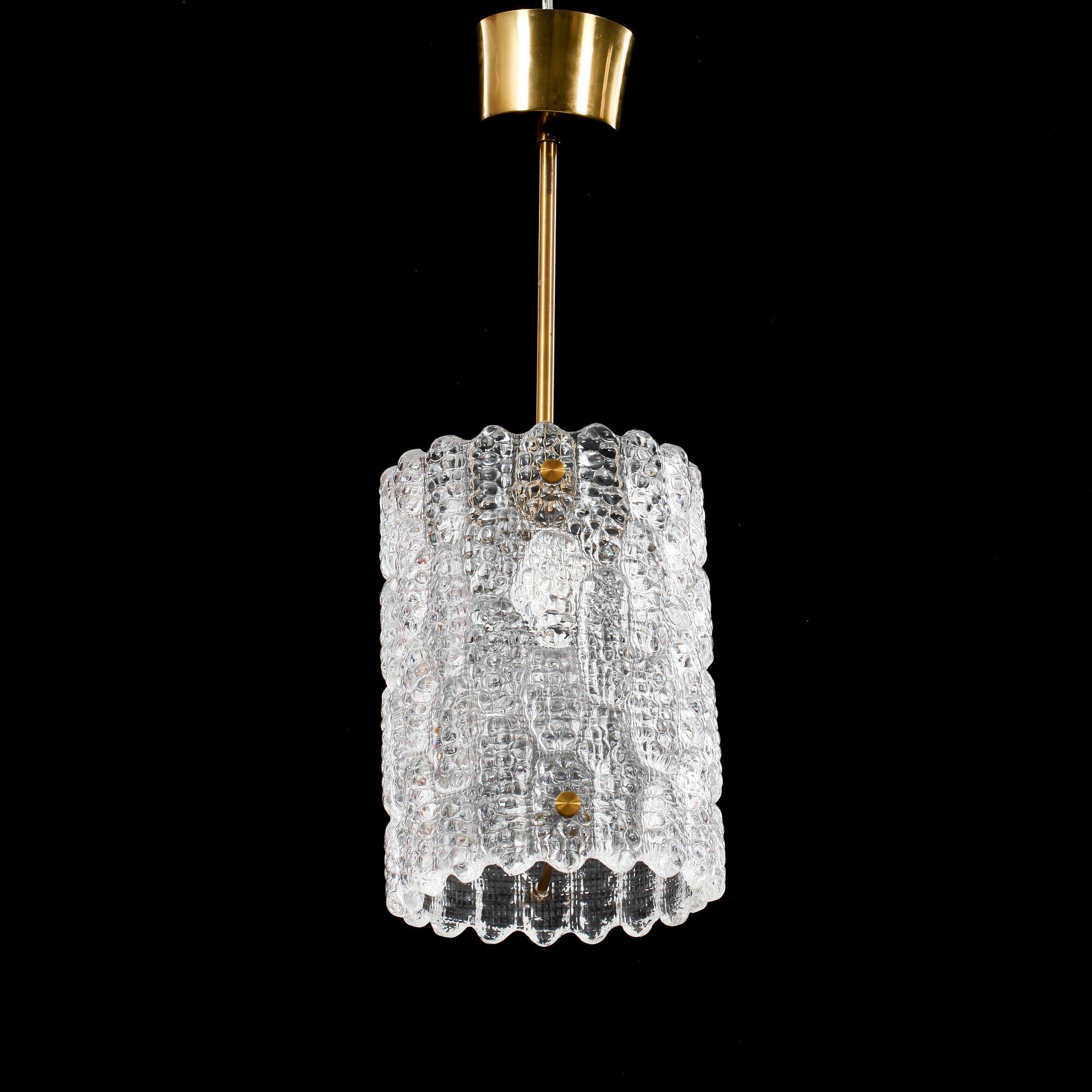 TAKLAMPOR, ett par, Carl Fagerlund, Orrefors. H 52.