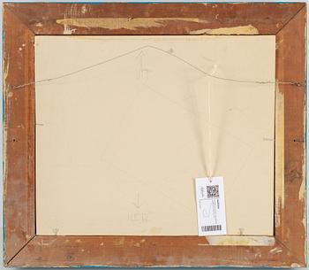 KRISTINA ELANDER, mixed media on panel, signed and dated -77.