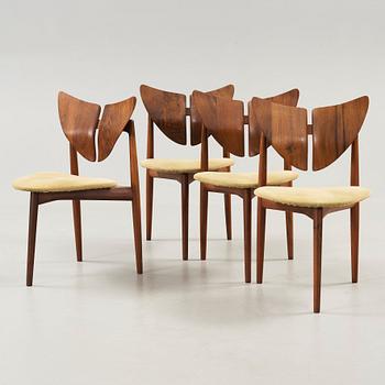 Kurt Østervig, a five pieces dining set, Brande Møbelfabrik, Danmark 1950's-60's.