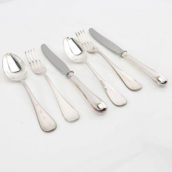 Cutlery 36 pcs "Swedish round" silver GAB Eskilstuna 1991.