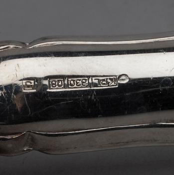 12 KNIVAR + SALLADSBESTICK, 830 silver, Kultakeskus 1973 / 79.