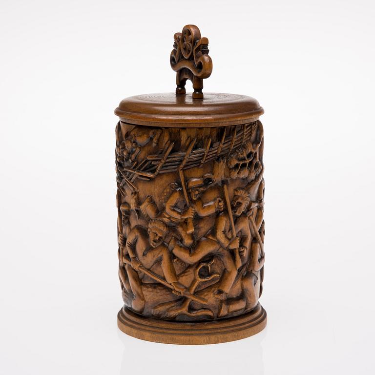 BURK MED LOCK, trä, Kalevala Koru, 1960-70-tal.