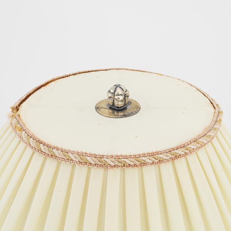 CG Hallberg, bordslampa, silver, Stockholm 1922.