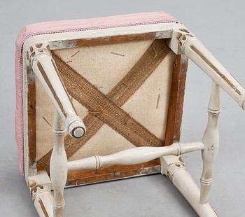 TABURETT, gustavianskt provinsarbete, 1800-talets första hälft.