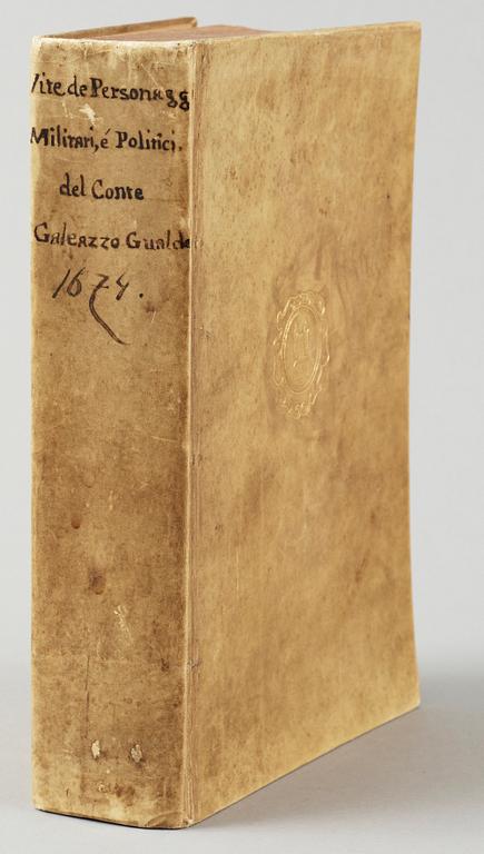 BOK, "Vite et azzioni di personaggi militari e politici" av Gualdo Priorato Galeazzo, Wien 1674.