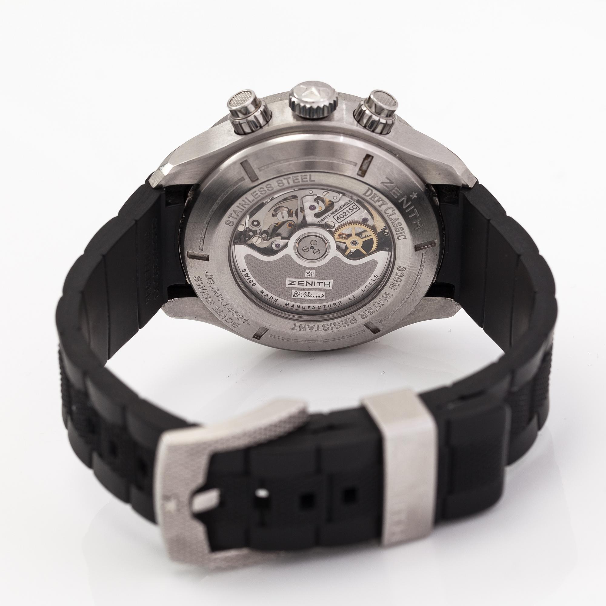 Zenith, Defy Classic El Primero, wristwatch, 43 mm.