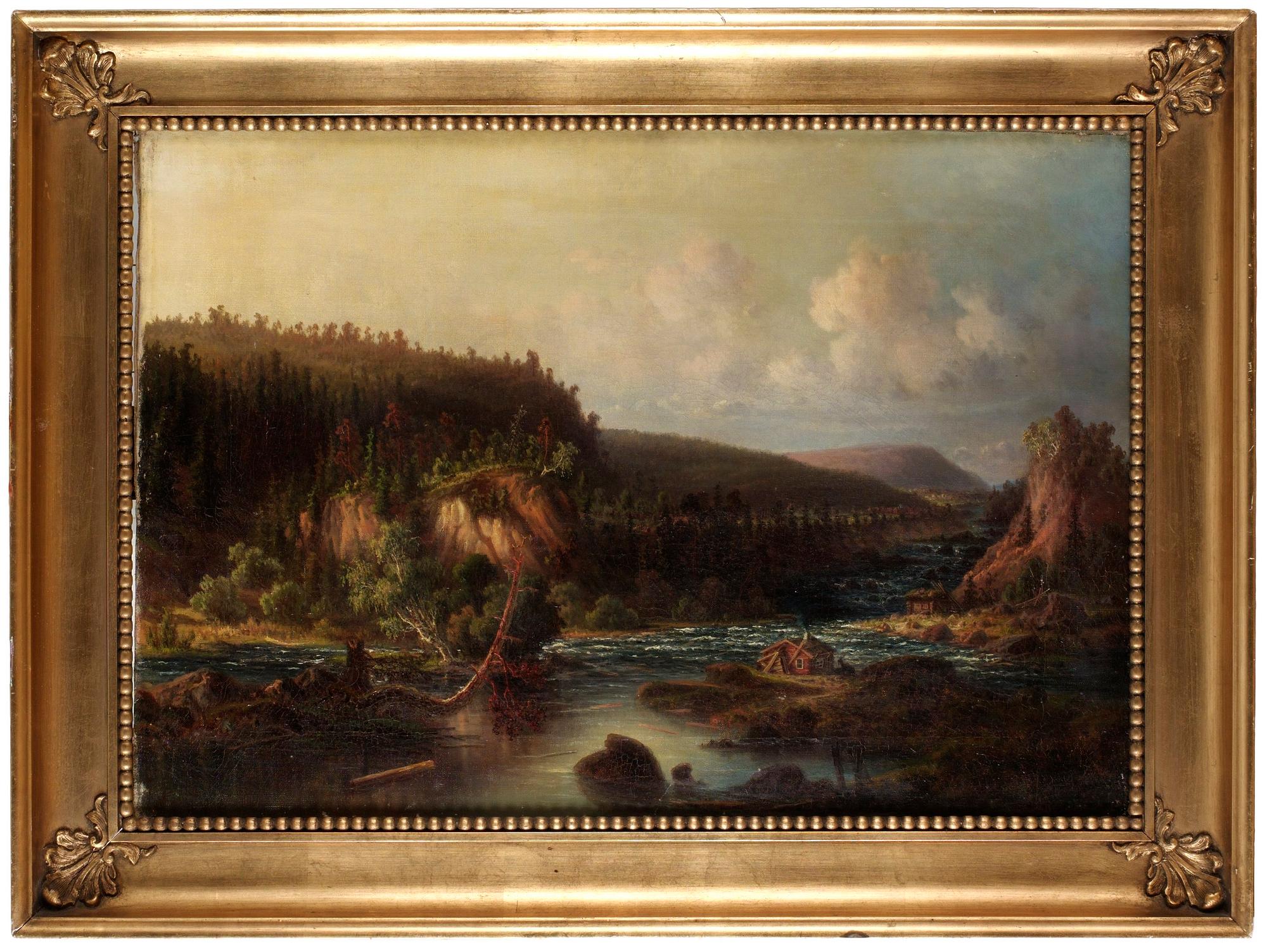 Edvard Bergh, Stugan vid forsen.