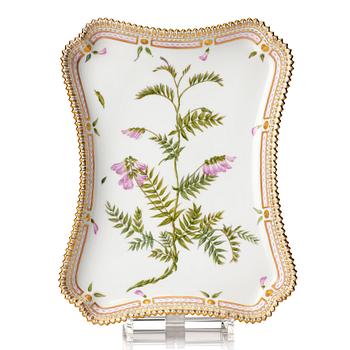 359. A Royal Copenhagen 'Flora Danica' tray, Denmark, 20th Century.