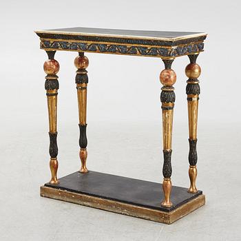 An Empire console table, first half/mid 19th century.