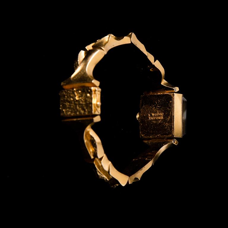 BJÖRN WECKSTRÖM, WRIST WATCH, 18K gold. Lapponia 1975.