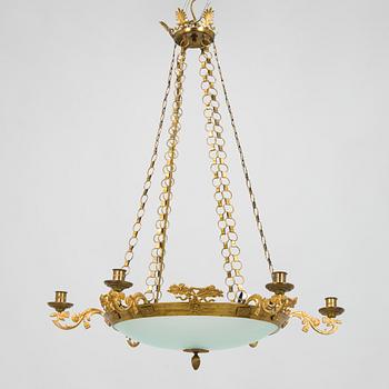 Ceiling lamp, Empire style, latter half of 19th century.