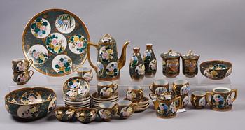 KAFFESERVIS, 27 delar, porslin, Japan, 1900-tal.