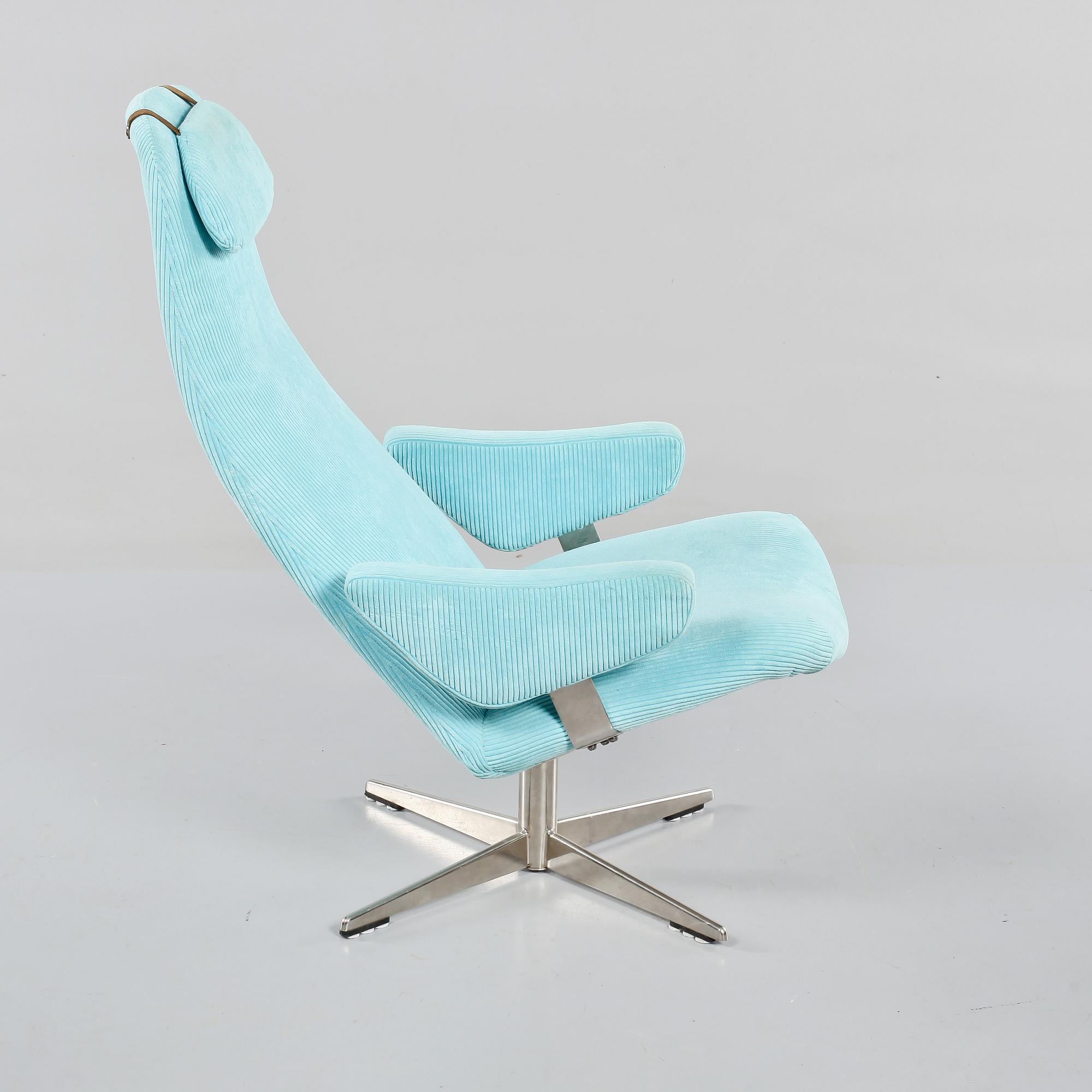 FÅTÖLJ, "Contourette roto", Alf Svensson, Dux, 1960/1970-tal.