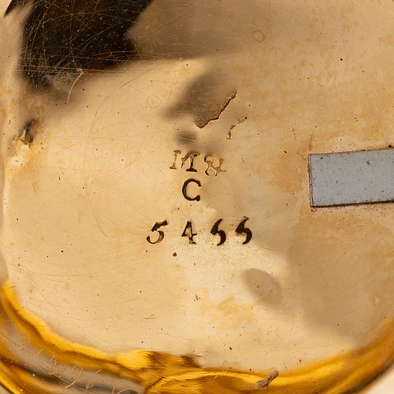 A gold and diamond pocket watch by Charles Le Roy (watchmaker in Paris 1733-71).