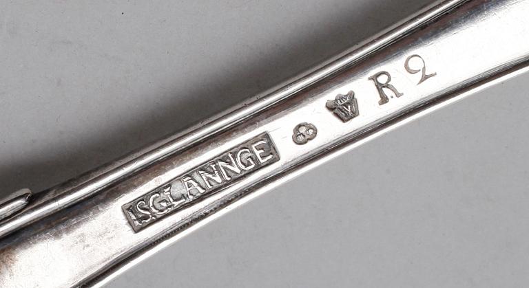 RAGUSKED, silver, Johan Samuel Lannge, Växjö 1799. Vikt ca 134 gram.