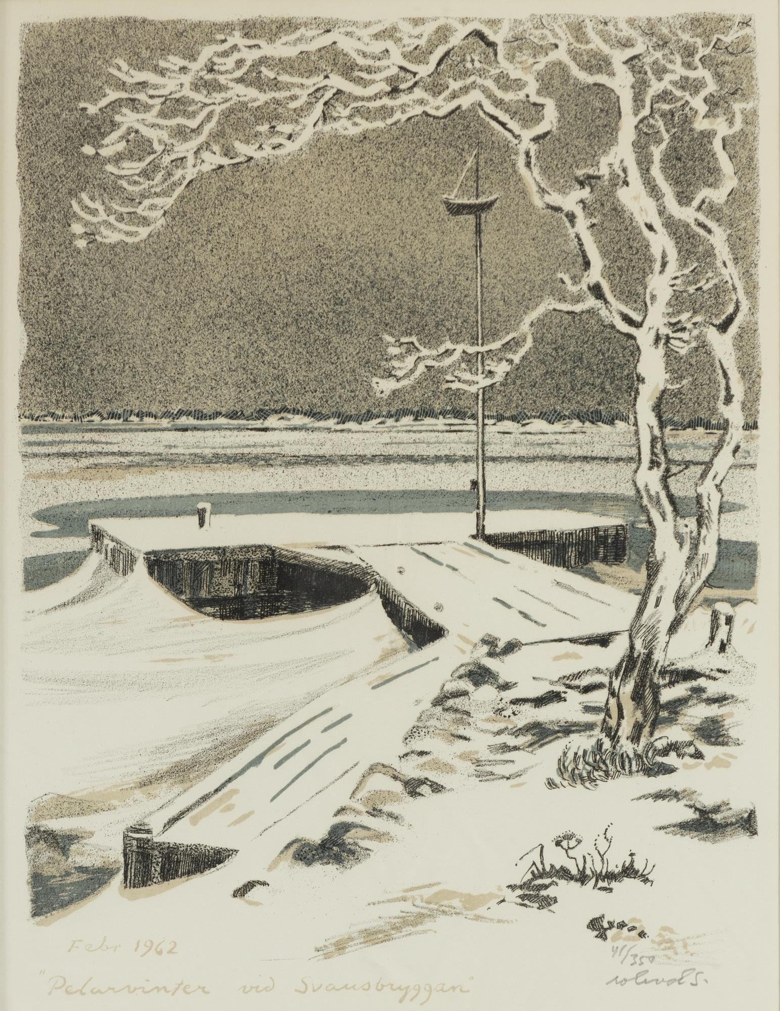 Roland Svensson, "Pelarvinter vid Svansbryggan".