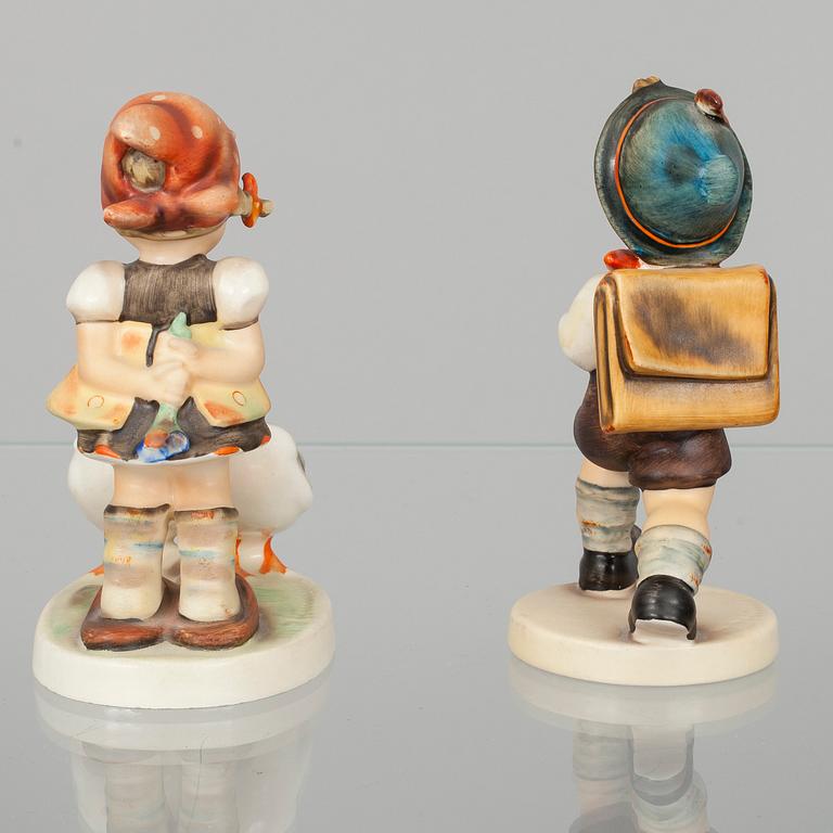 FIGURINER, 2 st, porslin, Hummel, Goebel Tyskland.