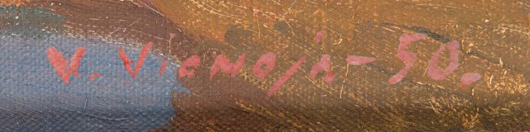 Veikko Vionoja, oil on canvas, signed and dated -50.