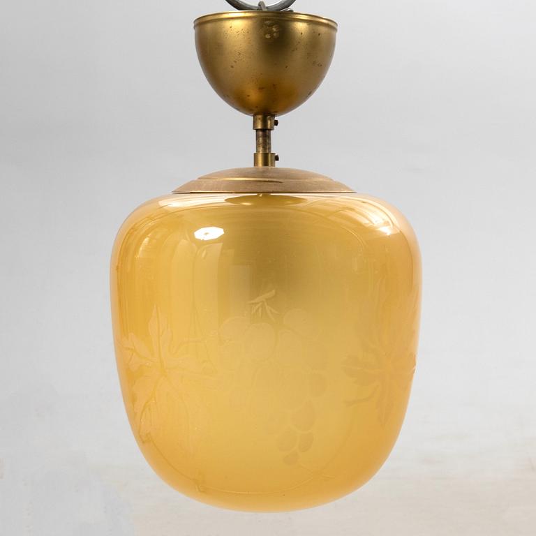 Ceiling lamp, 1940s.