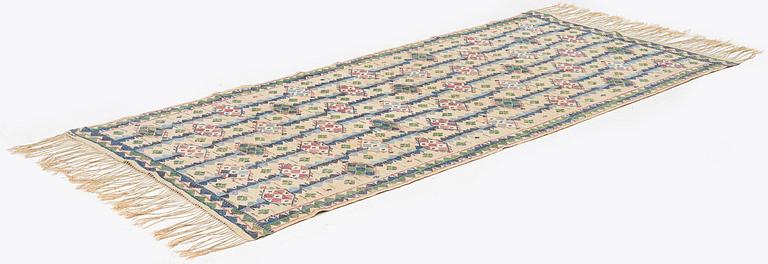 Märta Måås-Fjetterström, a textile, 'Törnet' flat weave, c. 187 x 88 cm, signed MMF.