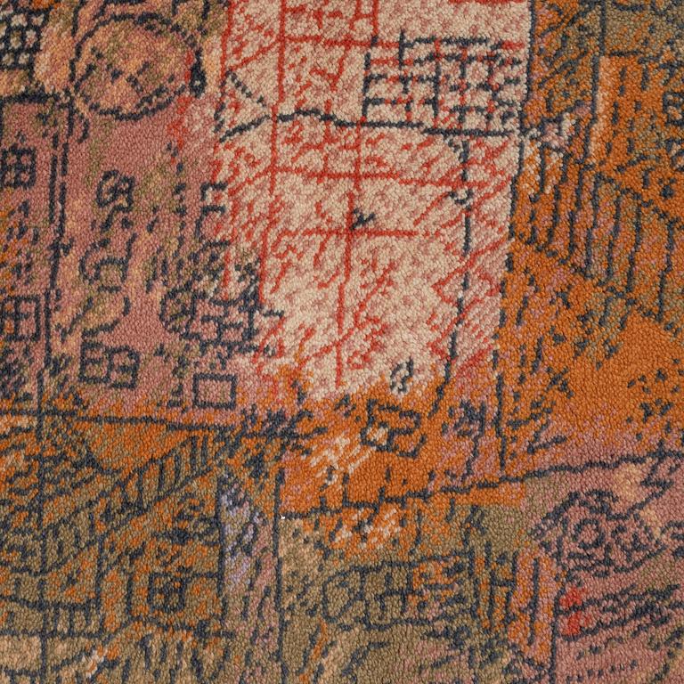 A Paul Klee rug, Florentinisches villenviertel”. Machine made pile. 202 x 141 cm. After a work of Art by Paul Klee from.