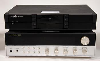 FÖRSTÄRKARE, CD-SPELARE samt HÖGTALARE, bl a Harman/Kardon.