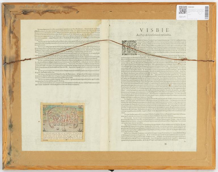 Karta, "Visbia Gothorum", sent 1500-tal.