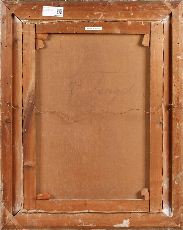 HANNA TENGELIN WINGE, olja på duk, signerad och daterad 1867.