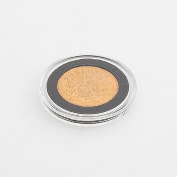 Guldmynt Norge, Oscar II 20 kr, 1886.