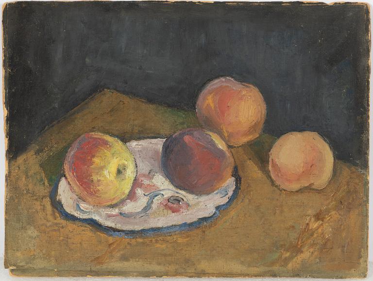 Maj Bring, Still life with apples.