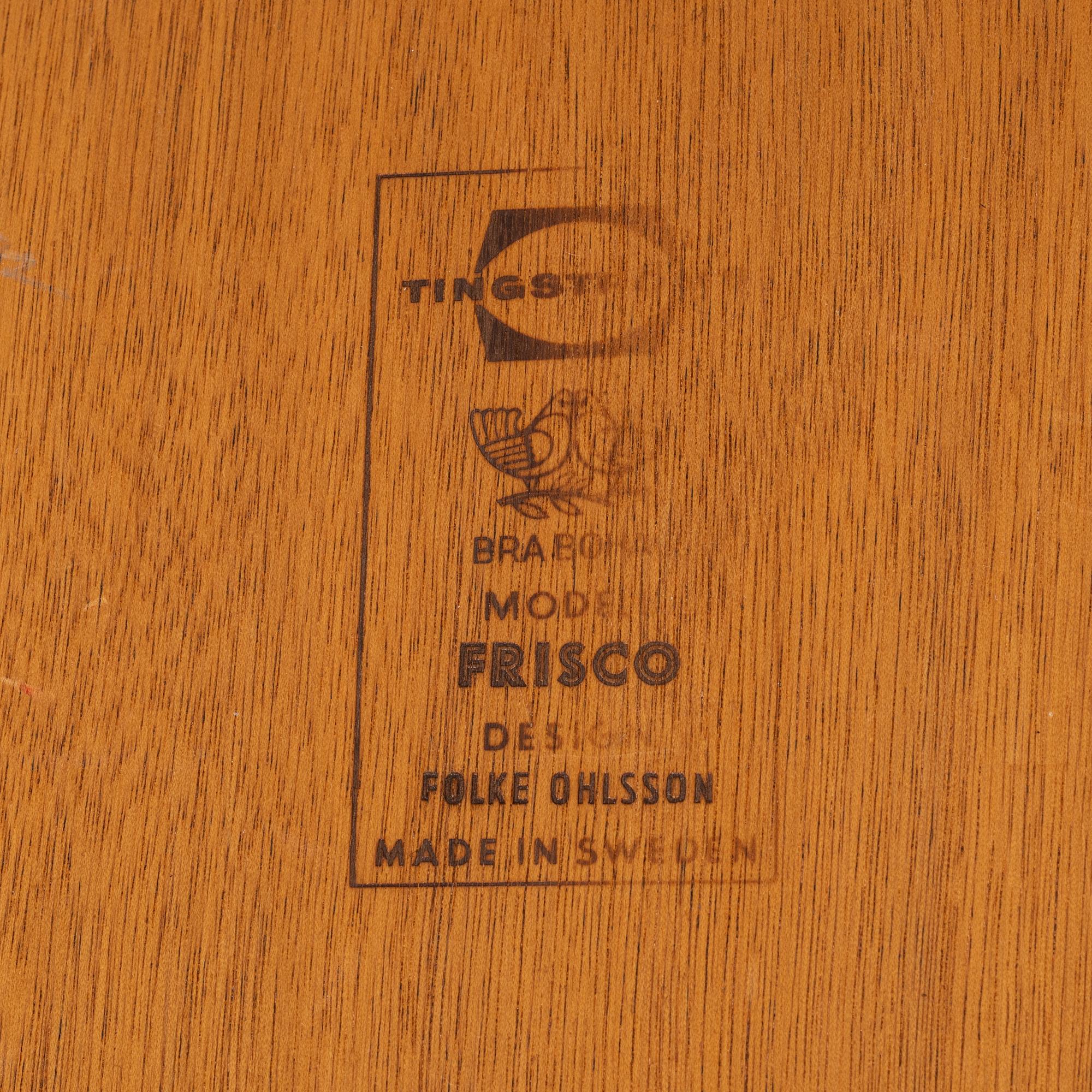Folke Ohlsson, a 'Frisco' coffee table, Bra Bohag, Tingströms, 1960's.
