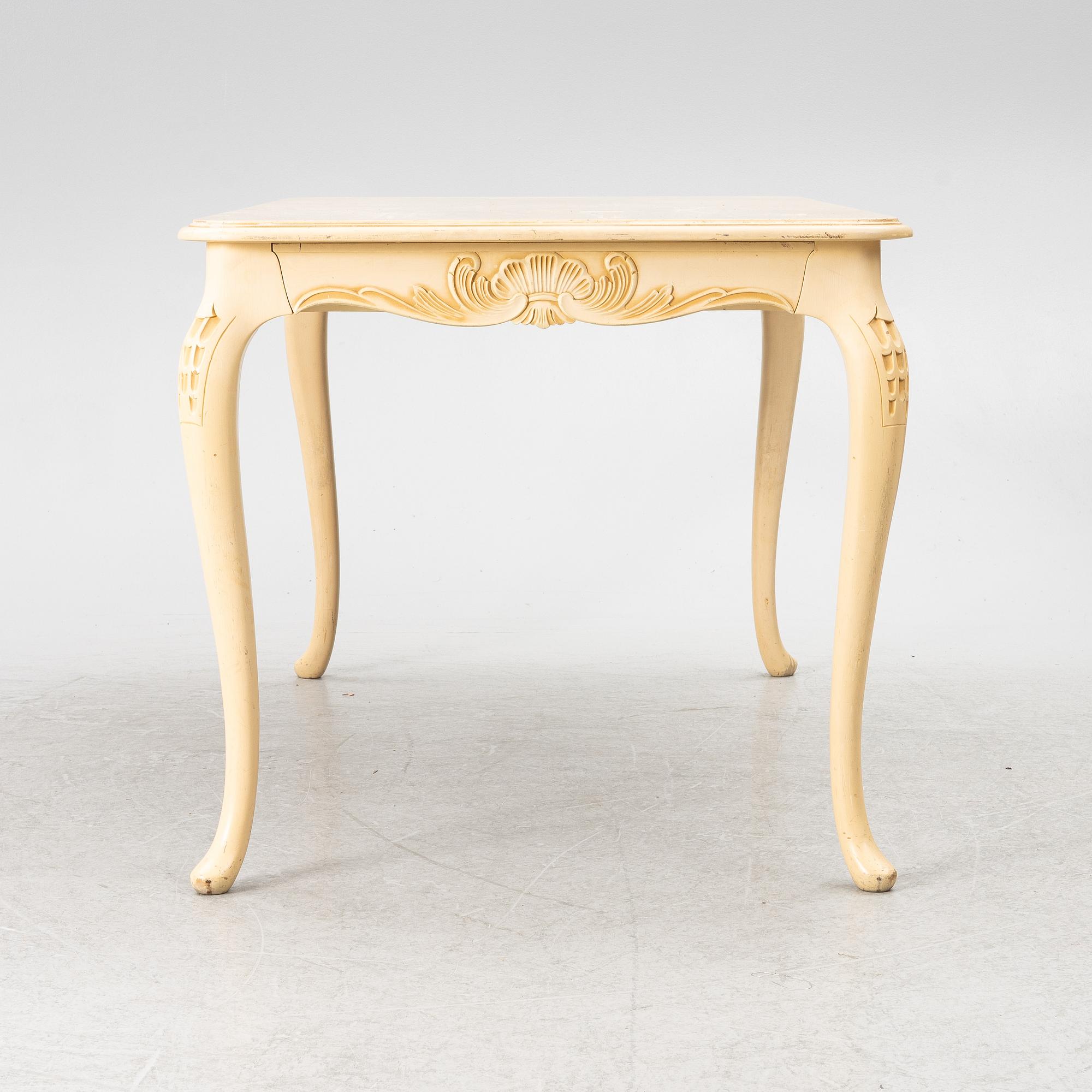 Matbord, rokokostil, 1900-talets första hälft.