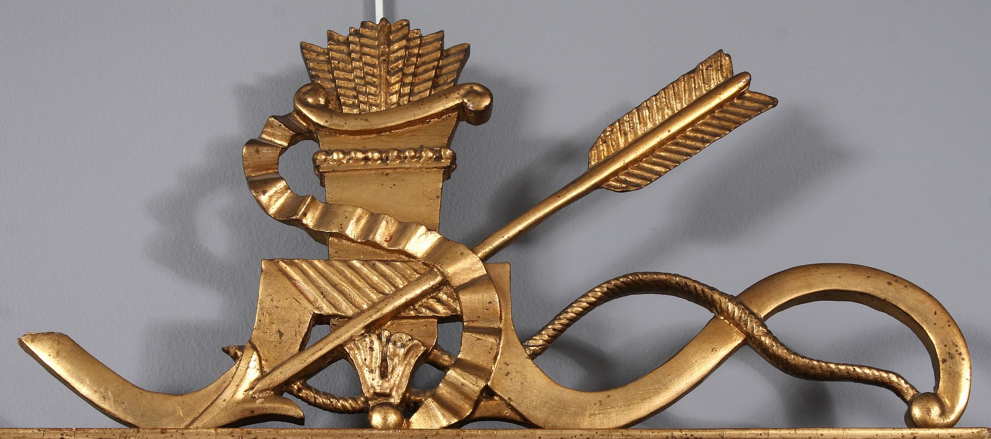 SPEGELLAMPETTER, ett par, empir, 1800-talets första hälft.