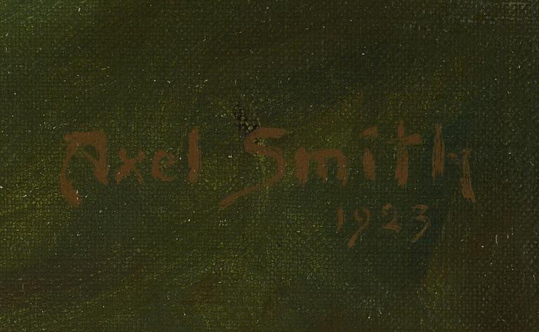 AXEL SMITH, oil on canvas, signed and dated 1923.