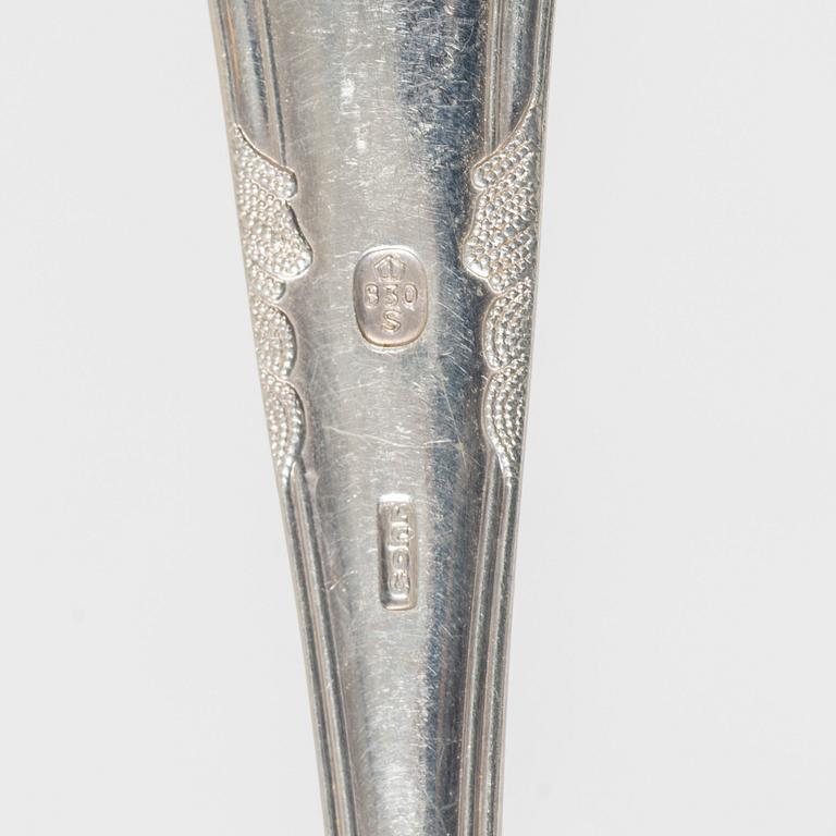 A 108 piece 'Herrgård' silver cutlery service in a case, Markströms Guldsmeds Ab KG, 20th century.