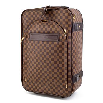 LOUIS VUITTON,  "Pégase 60" Damier, carry on suitcase on wheels.